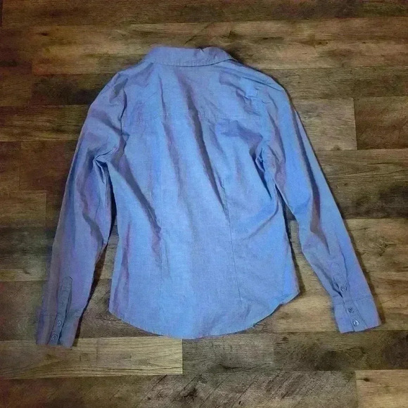 7th Avenue Design Studio Blue Longsleeve Buttondown Shirt - Picture 6 of 6